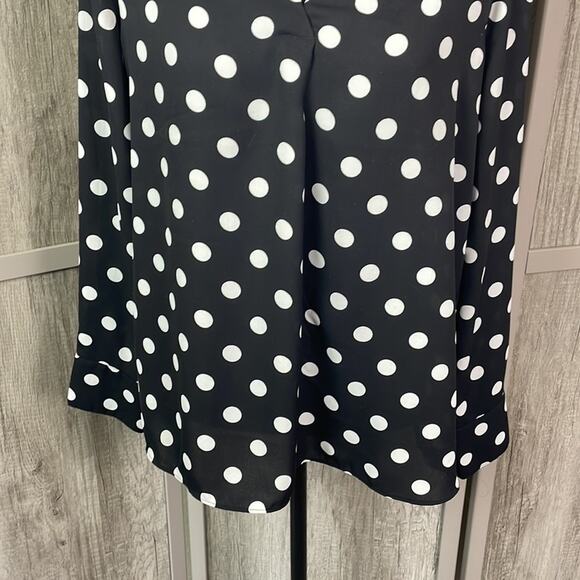 Banana Republic polka dot oversized blouse women’s S - Picture 4 of 12